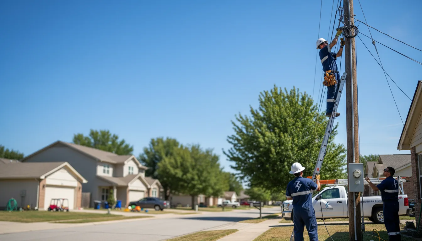 Residential electrician providing installation services in Jacksboro, TX